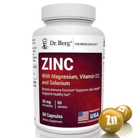 Dr. Berg Zinc with Magnesium, Vitamin D3, and Selenium