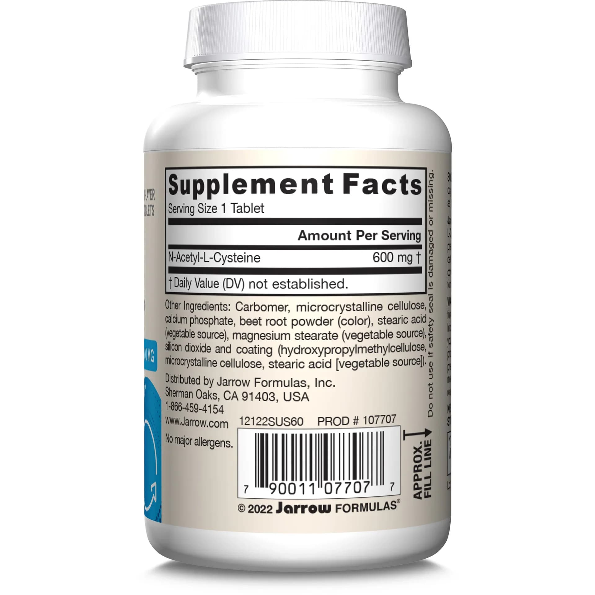 Jarrow Vegan NAC Sustain 600mg 60 Tablets Pakistan