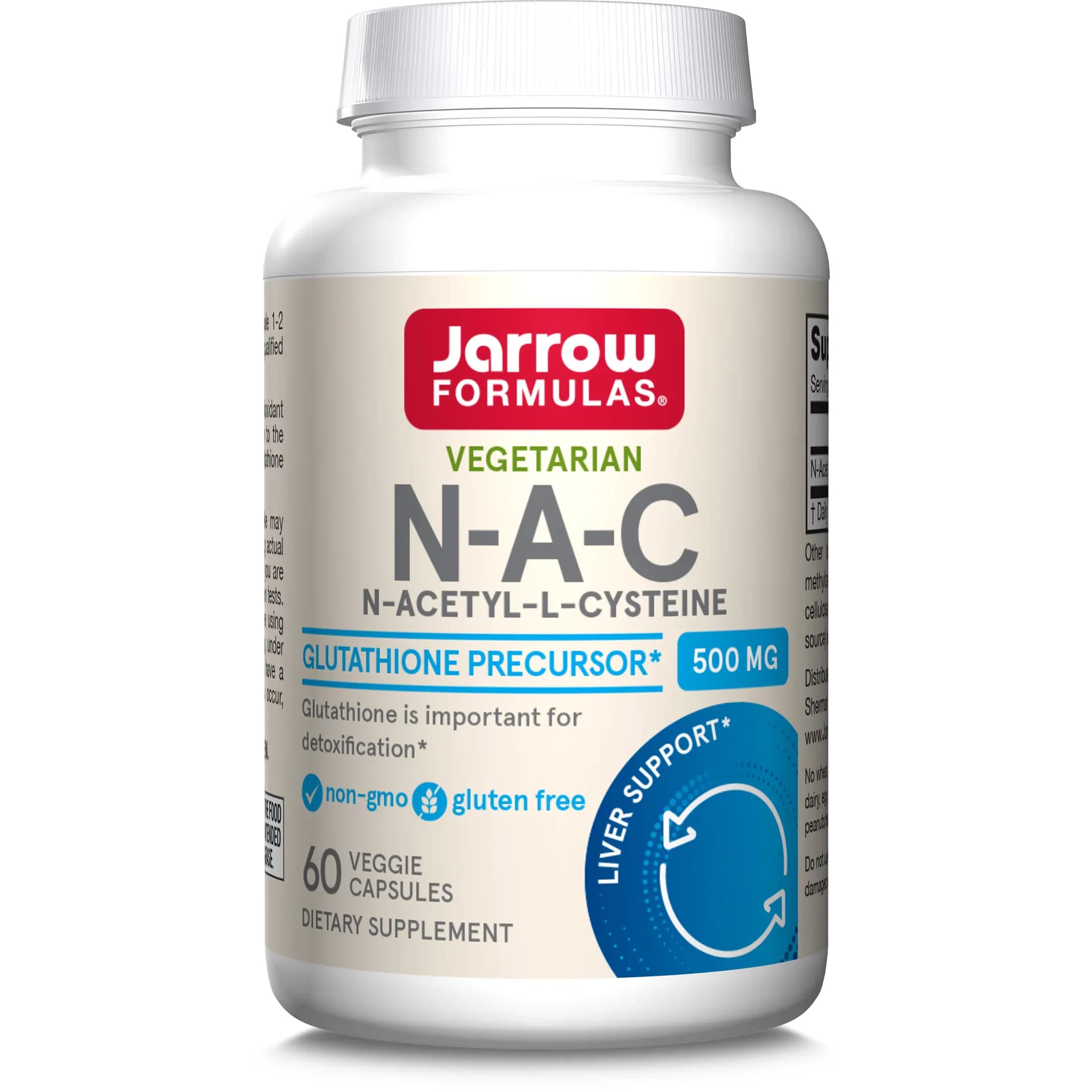 Jarrow Formulas Vegetarian N-A-C 500mg 60 Veggie Capsules