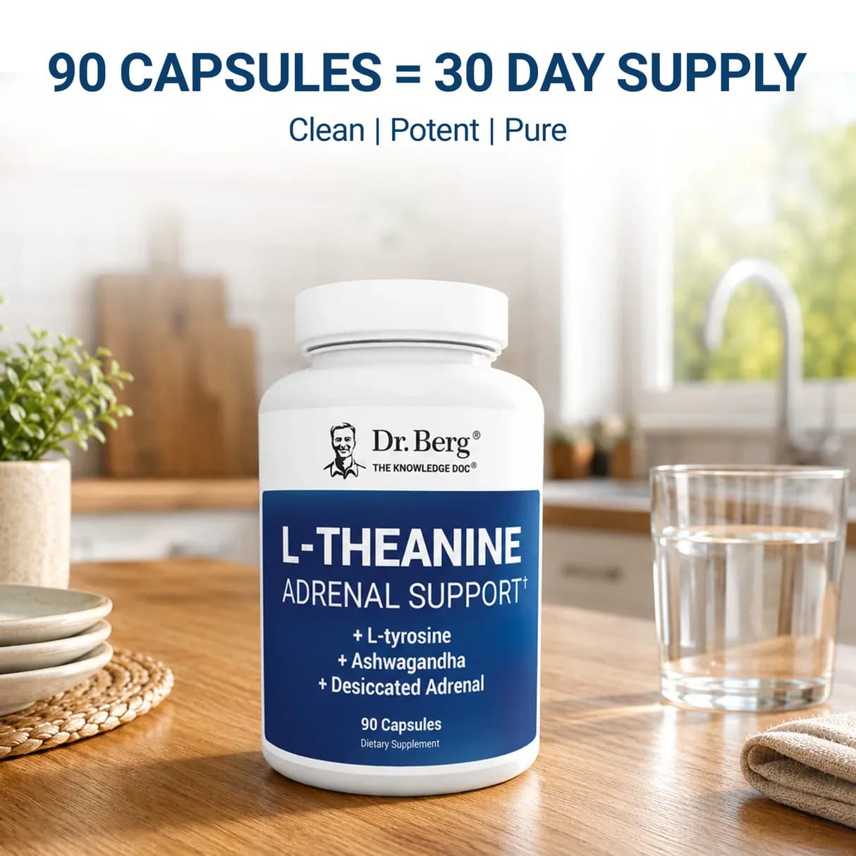 Dr. Berg L-Theanine Adrenal Support Capsules Price in Pakistan