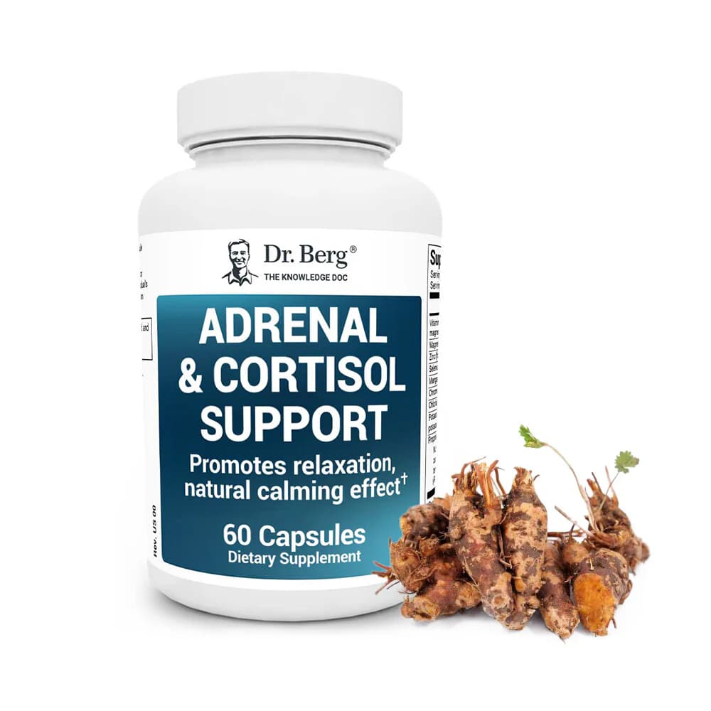 Dr . Berg Adrenal & Cortisol Support 60 Vegetable Capsules