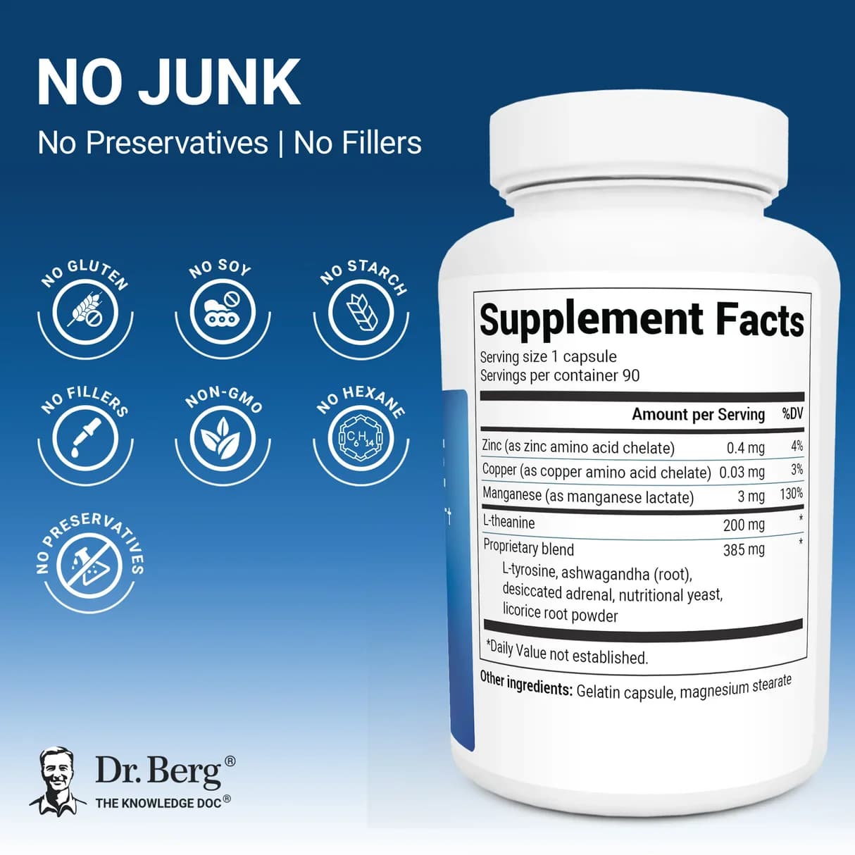 Dr. Berg L-Theanine Adrenal Support Capsules Price in Pakistan