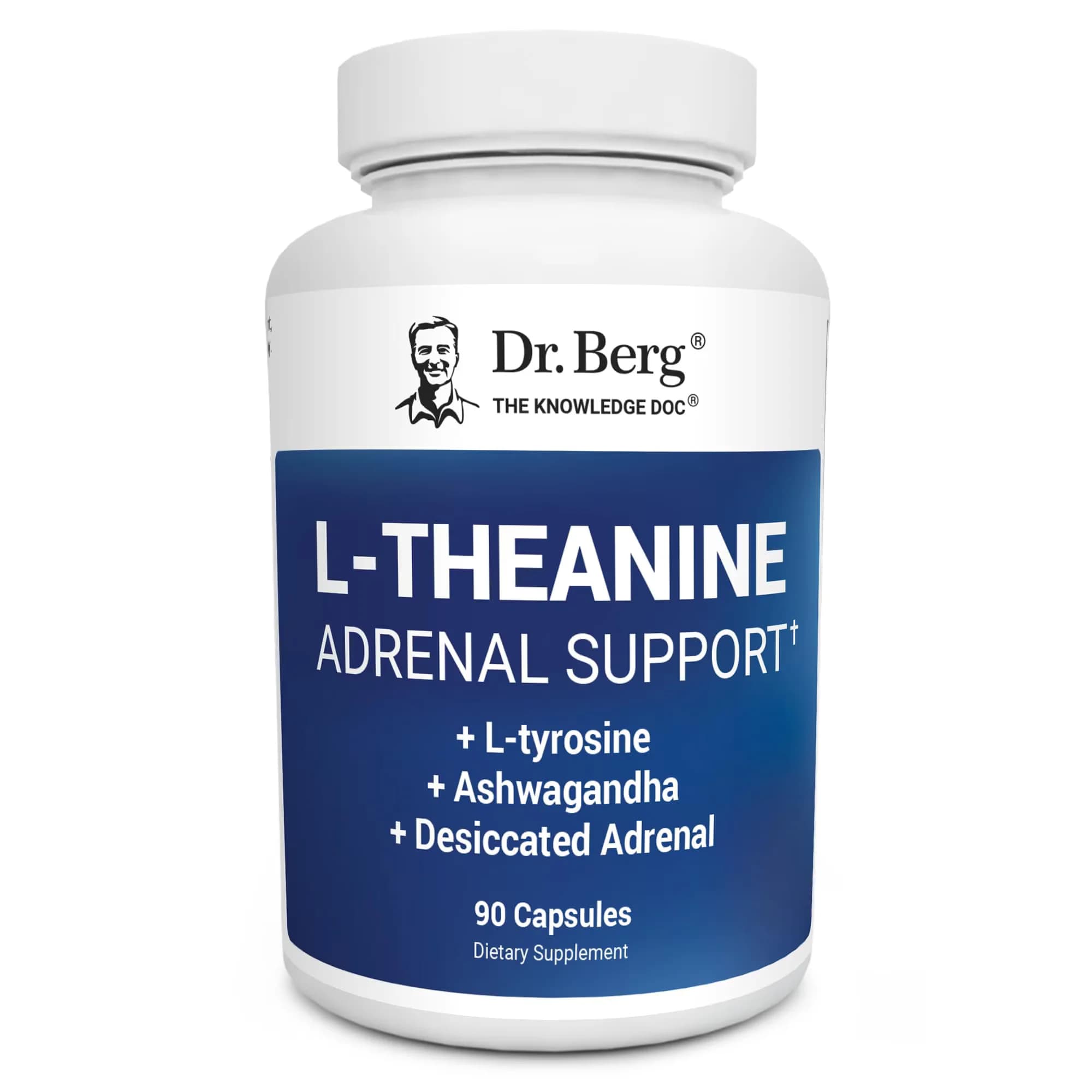 Dr . Berg L-Theanine Adrenal Support 90 Capsules