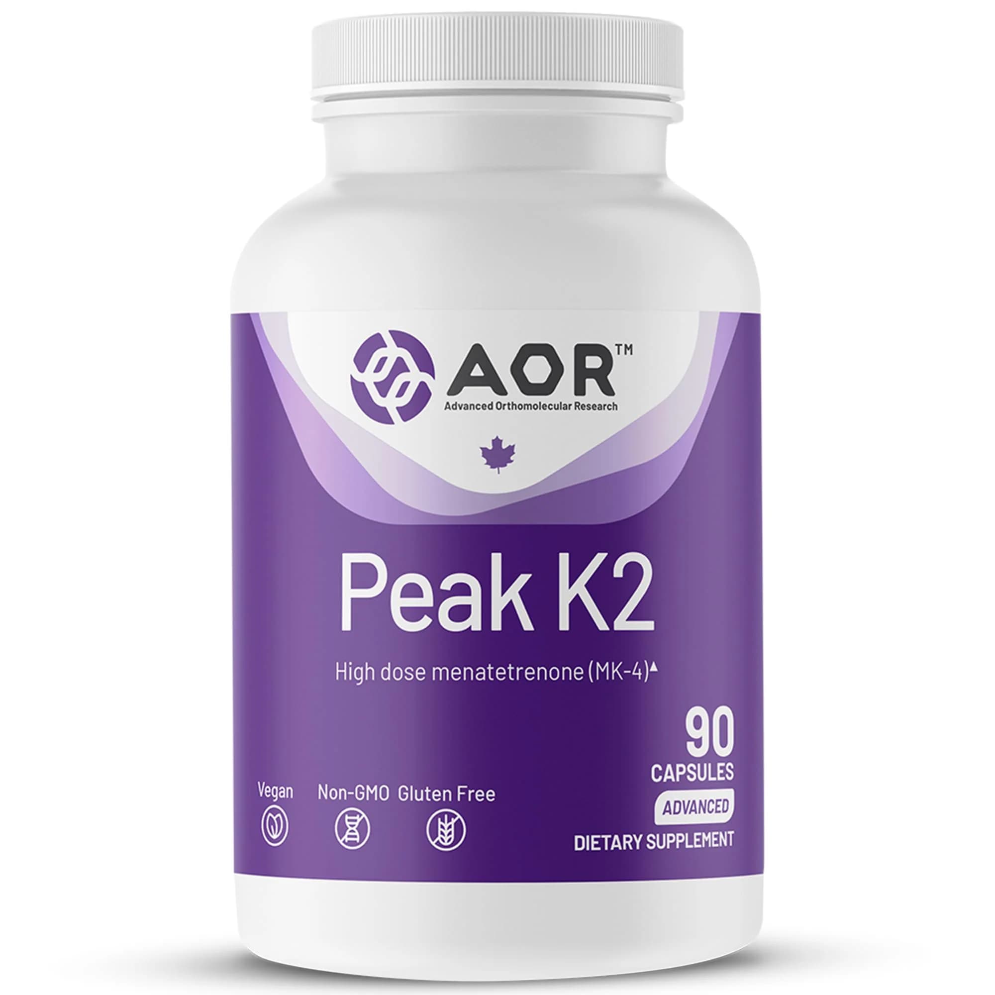 Advanced Orthomolecular Research (AOR) Peak K2 15mg 90 Capsules — AOR — Capsules — in Pakistan
