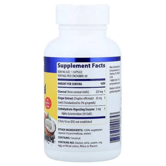 Enzymedica Activated Charcoal 60 Capsules Price In Pakistan