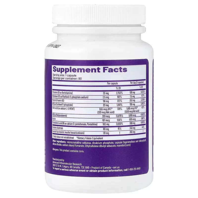 AOR Advanced B Complex Capsules Price in Pakistann Pakistan provides essential B vitamins to support energy metabolism, nervous-system function and everyday nutritional wellness.