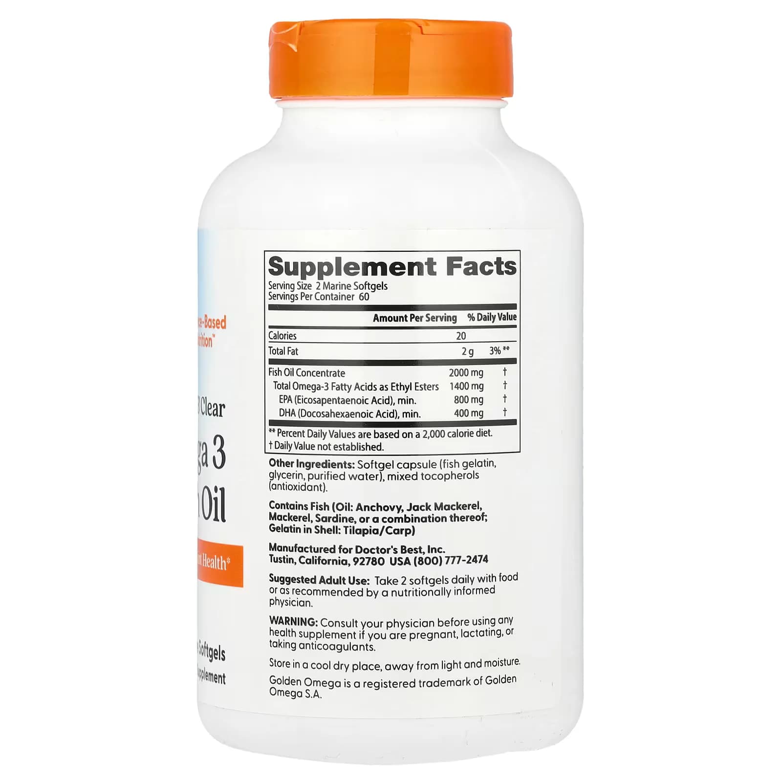 Herbal Doctor's Best Omega 3 Fish Oil 1000mg Price in Pakistan