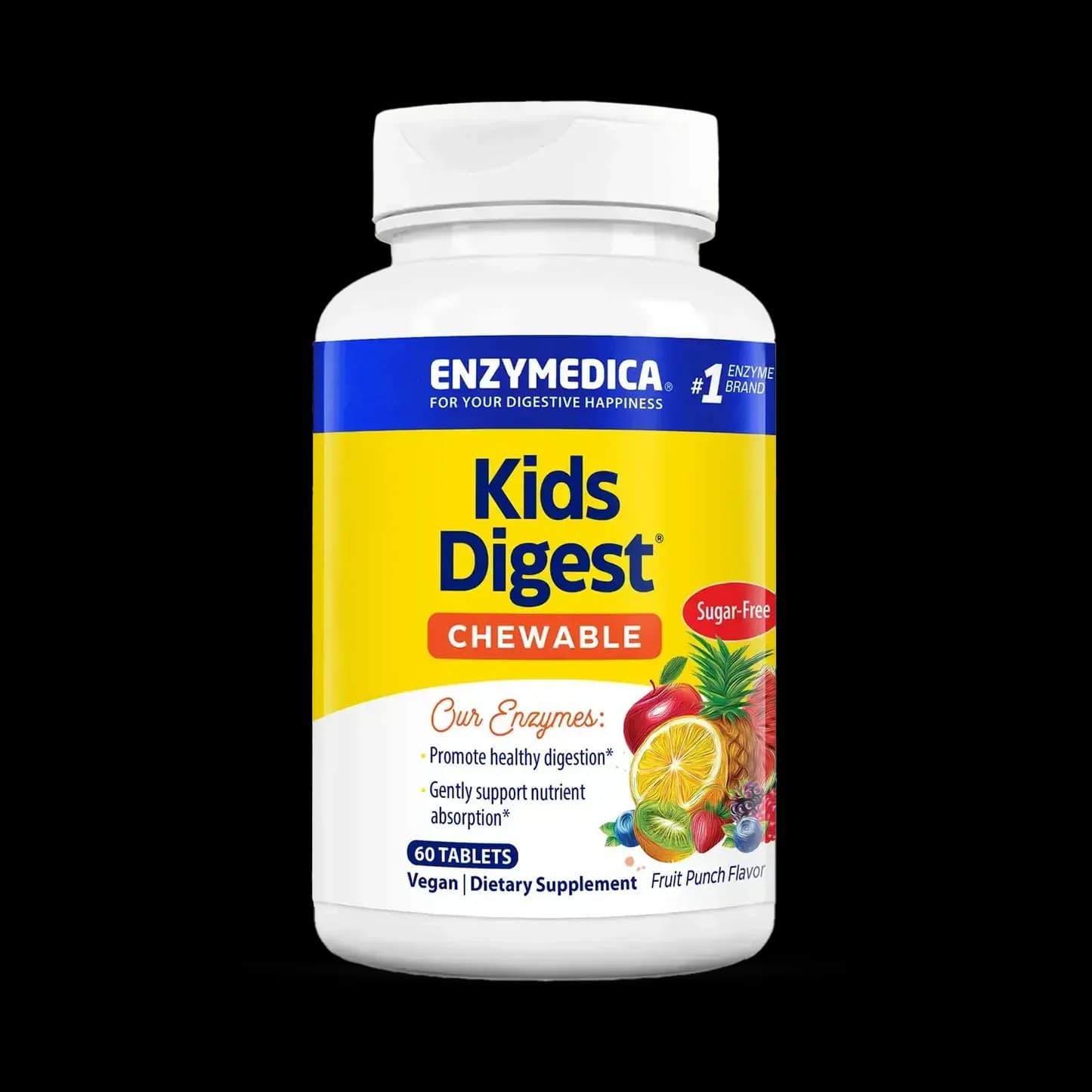 Enzymedica Kids Digest Fruit Punch Chewable Tablets