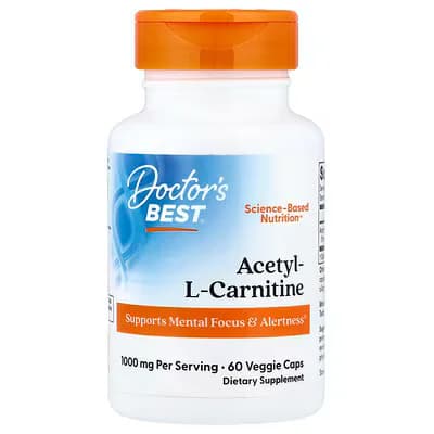 Doctor's Best Acetyl-L-Carnitine Veggie Caps (500 mg Per capsule)