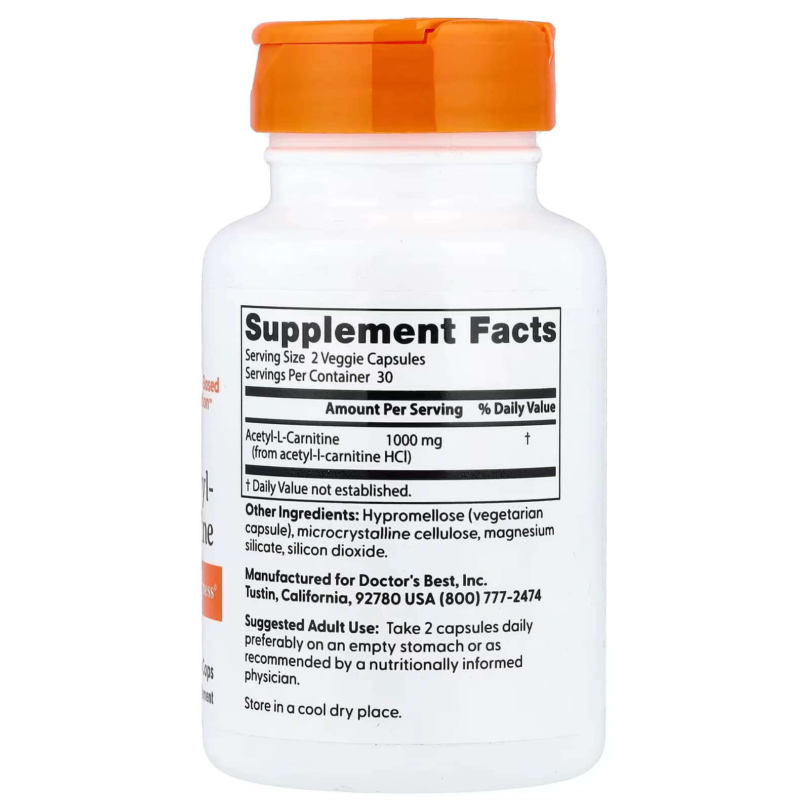 Doctor's Best Acetyl-L-Carnitine Veggie Caps Price in Pakistan