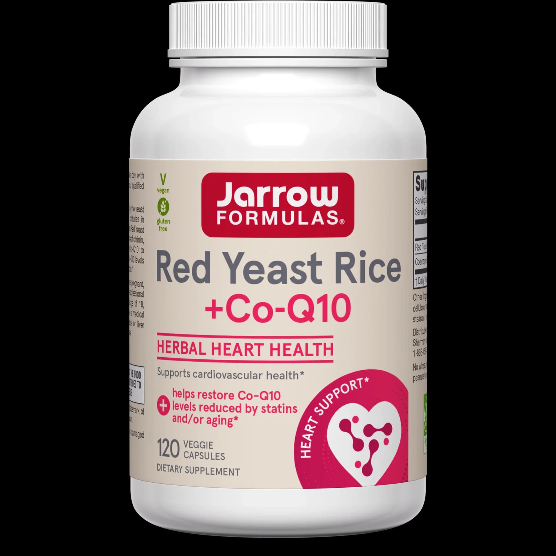 Jarrow Formulas Red Yeast Rice + CoQ10 120Veggie Capsules