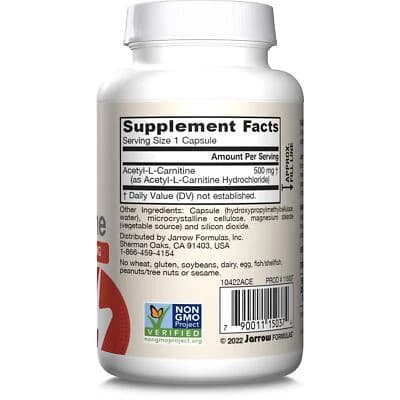 Jarrow Vegan Acetyl L-Carnitine 500mg Capsules Pakistan