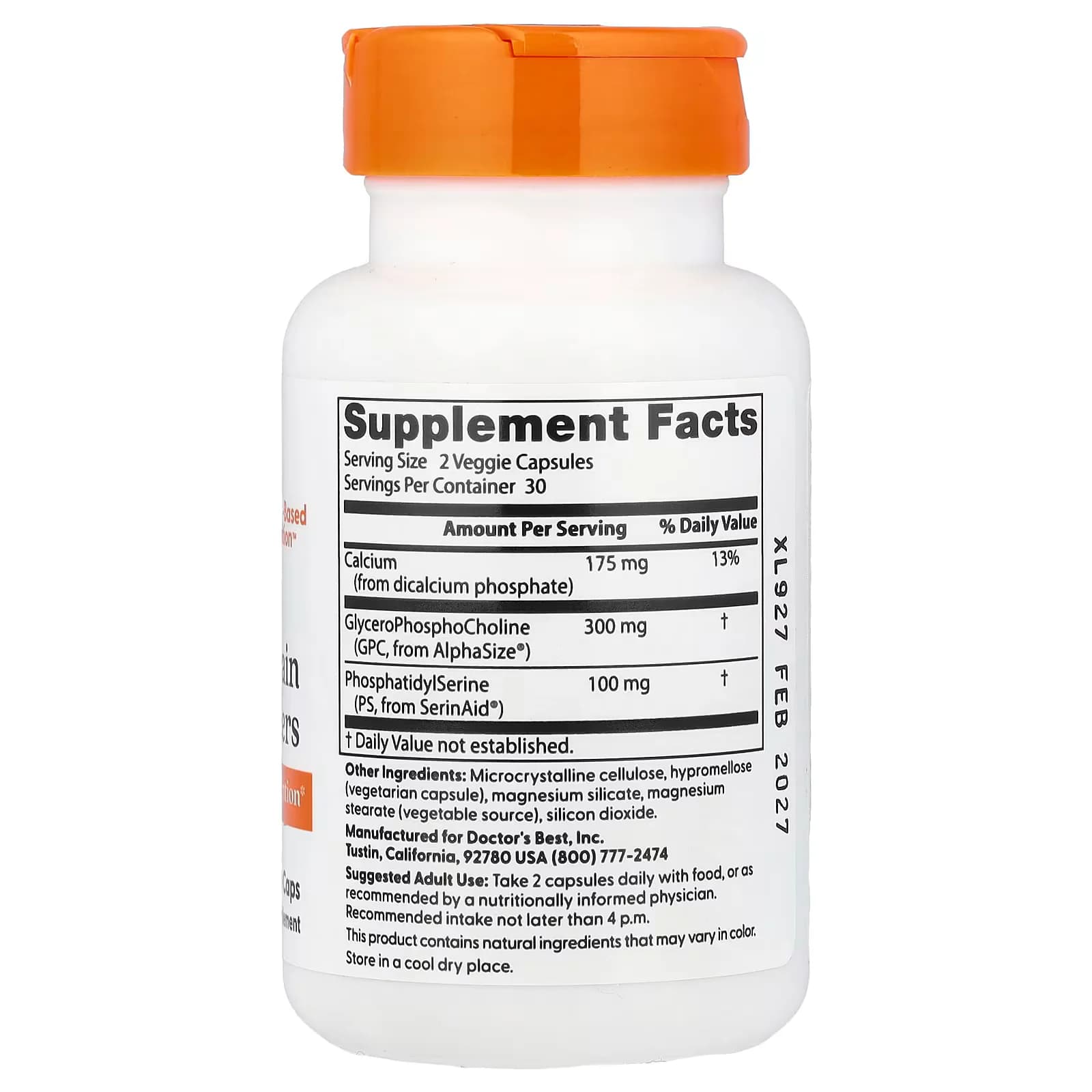 Doctor's Best Natural Brain Enhancers Veggie Caps Price in Pakistan