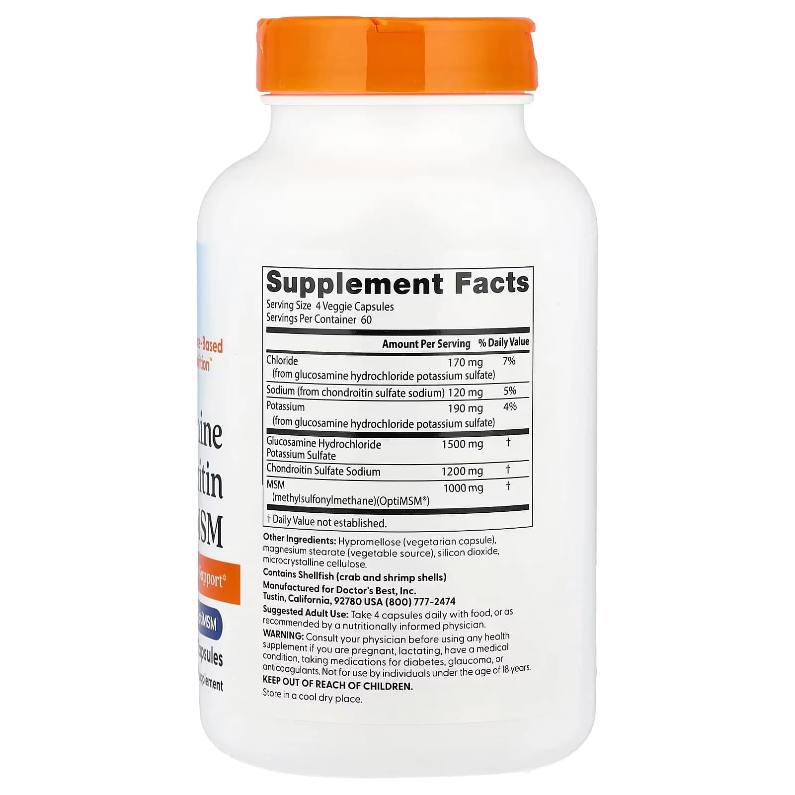 Doctor's Best Glucosamine Chondroitin MSM Capsules Price in Pakistan