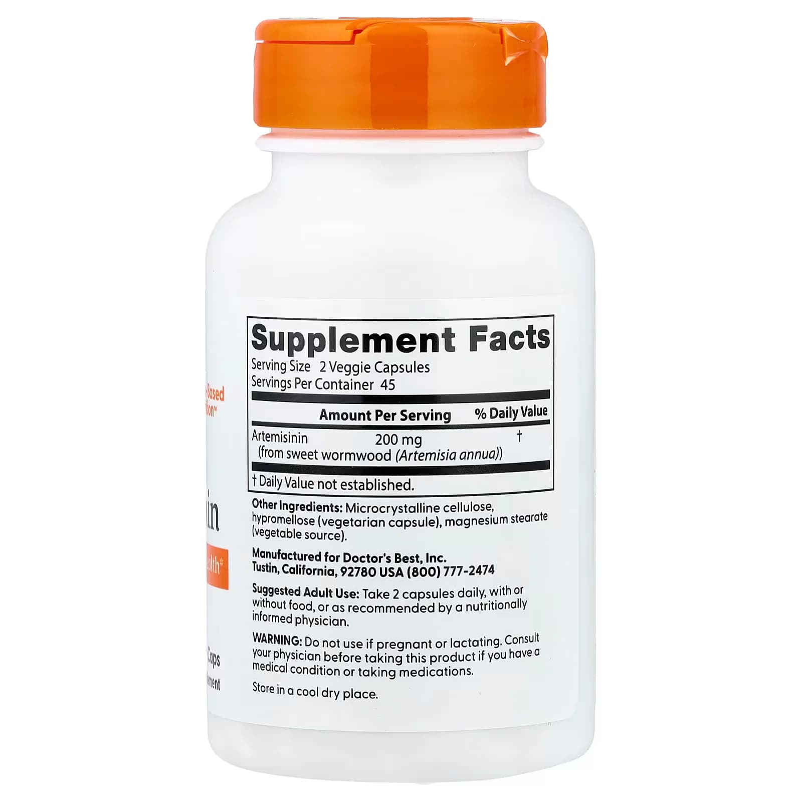 Organic Doctor's Best Artemisinin 90 Veggie Caps Price in Pakistan