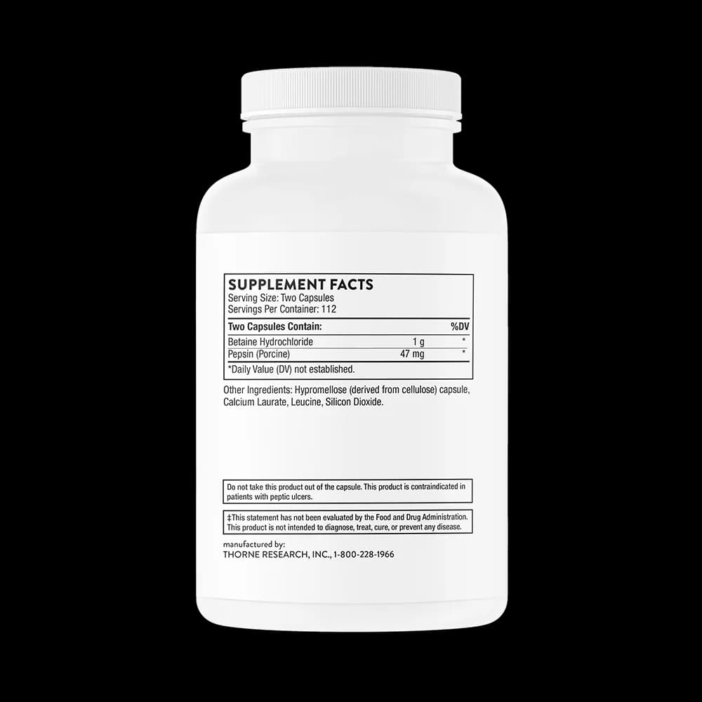 Thorne Betaine HCL & Pepsin Capsules Price in Pakistan