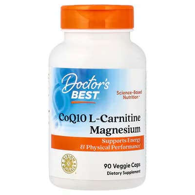 Doctor's Best CoQ10 L-Carnitine Magnesium 90 Veggie Caps
