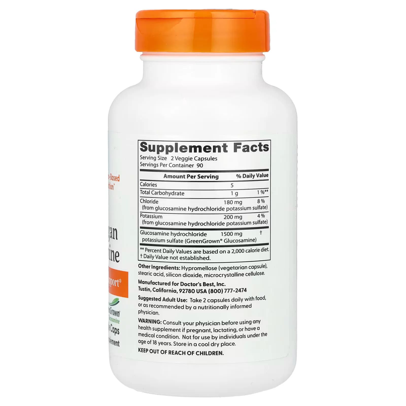 Doctor's Best Vegan Glucosamine 180 Veggie Caps Price in Pakistan