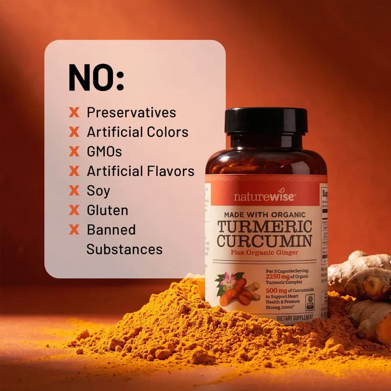 NatureWise Organic Turmeric Curcumin Vegan Caps Price in Pakistan