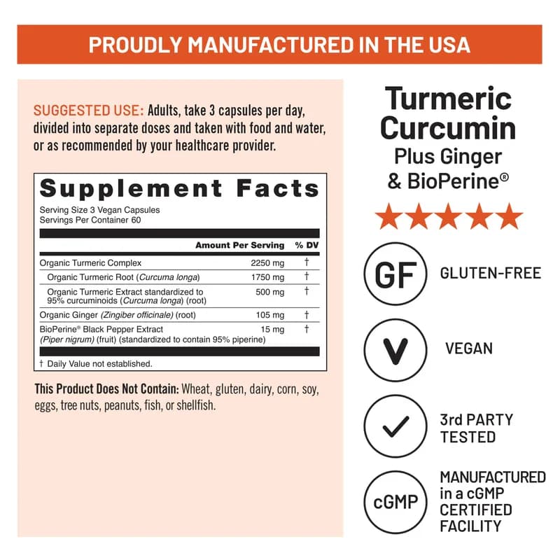 NatureWise Organic Turmeric Curcumin Vegan Caps Price in Pakistan