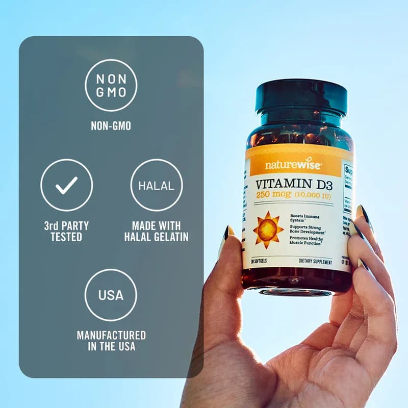 NatureWise Vitamin D3 25mcg (1000 IU) Softgel Price in Pakistan