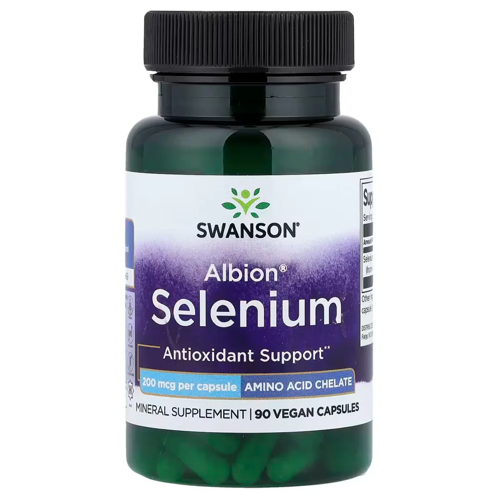 Swanson Vitamins Albion Selenium 200mcg 90 Vegan Capsules