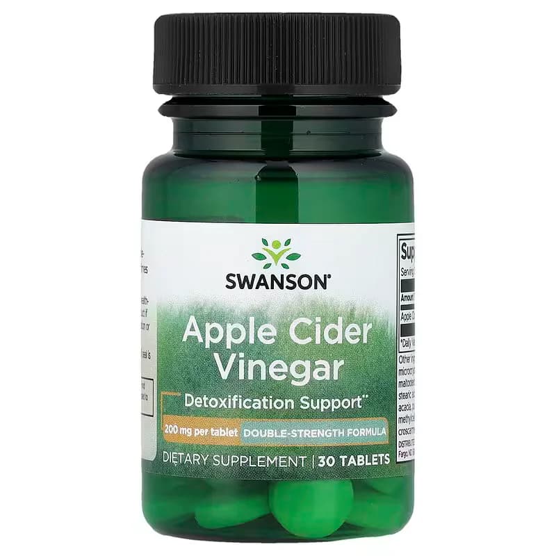 Swanson Vitamins Apple Cider Vinegar 200 mg Tablets