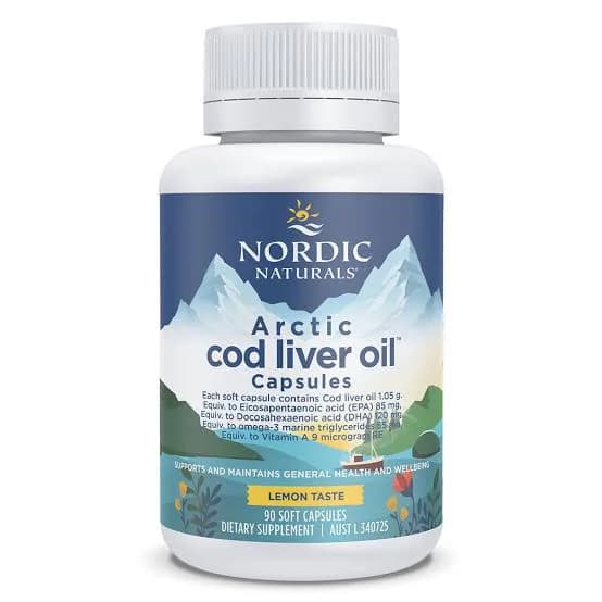 Nordic Naturals Arctic Cod Liver Oil Lemon Soft Gels