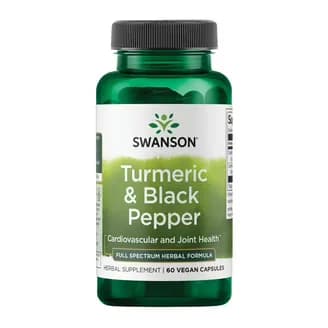 Swanson Vitamins Turmeric & Black Pepper Vegan Capsules