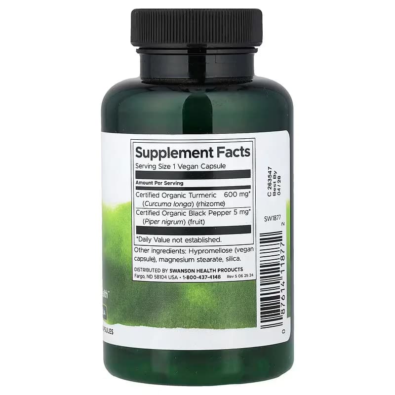Swanson Turmeric & Black Pepper Vegan Capsules Price Pakistan