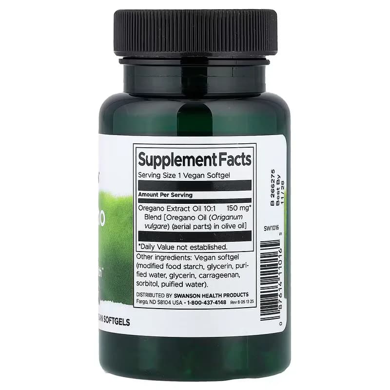 Swanson Oregano Oil 150mg Vegan Softgels Price In Pakistan