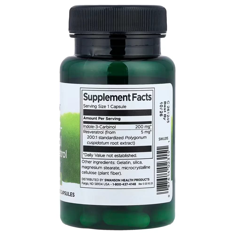 Swanson Indole-3-Carbinol with Resveratrol capsules Price In  Pakistan
