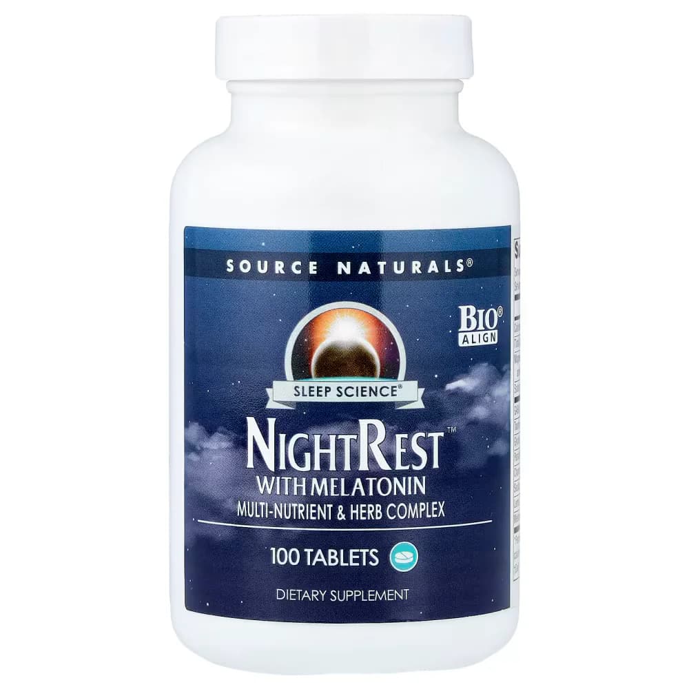 Source Naturals Sleep Science® NightRest™ With Melatonin Tablets