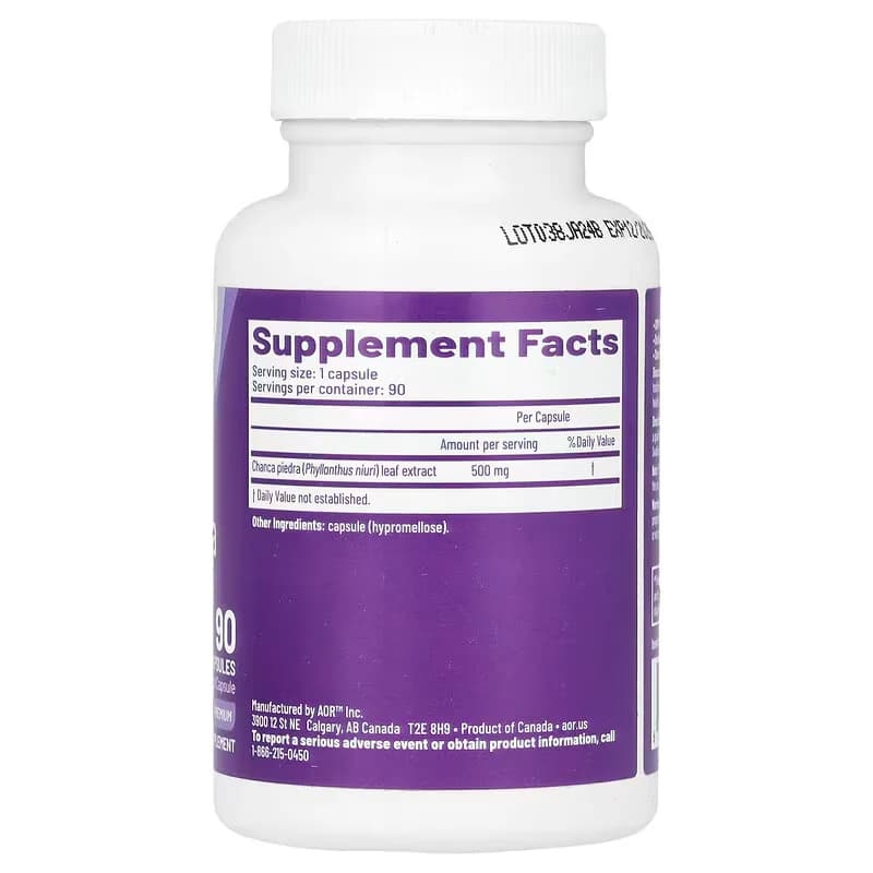 AOR Chanca Piedra 500mg 90 Capsules Price Pakistan