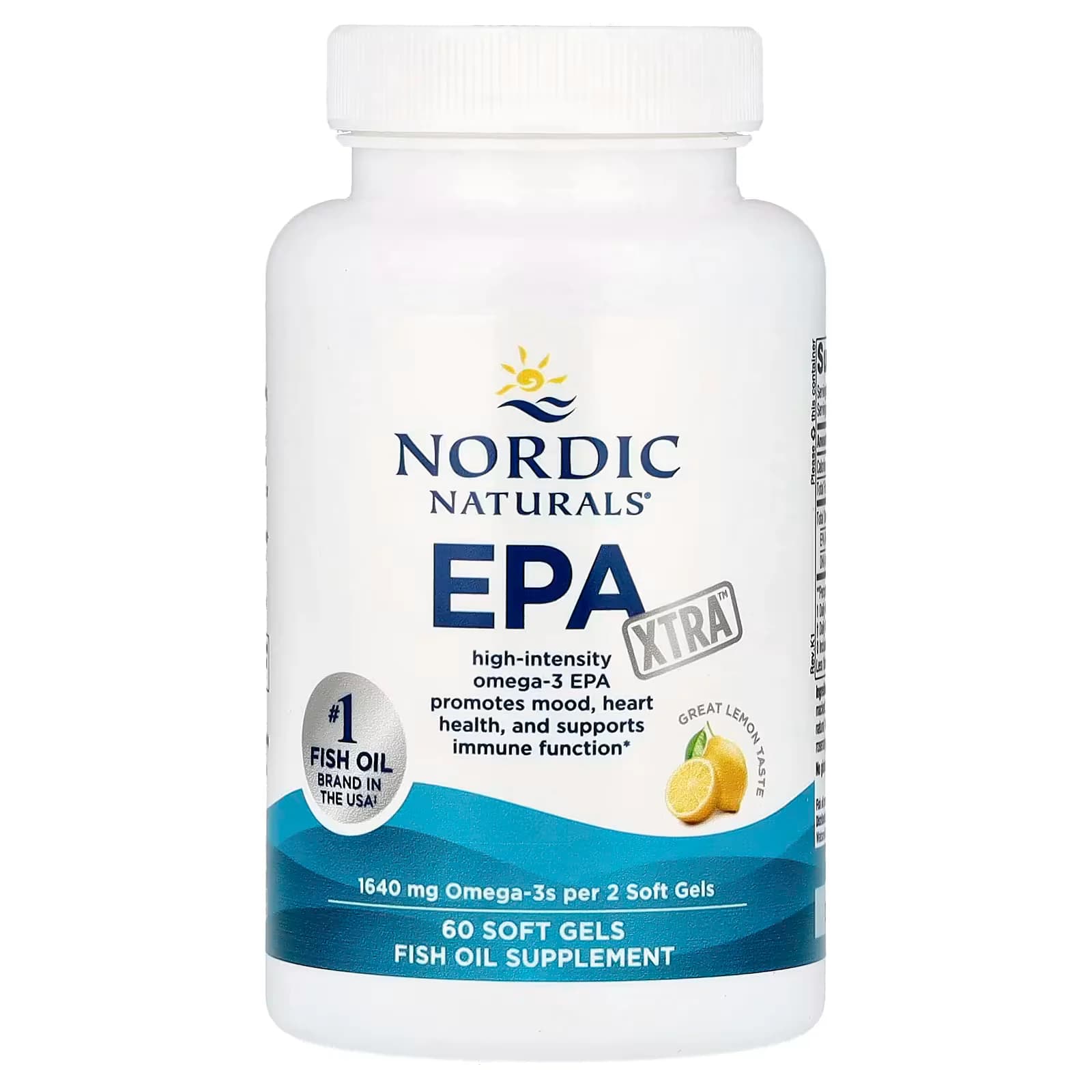 Nordic Naturals EPA Xtra Lemon 60 SoftGels