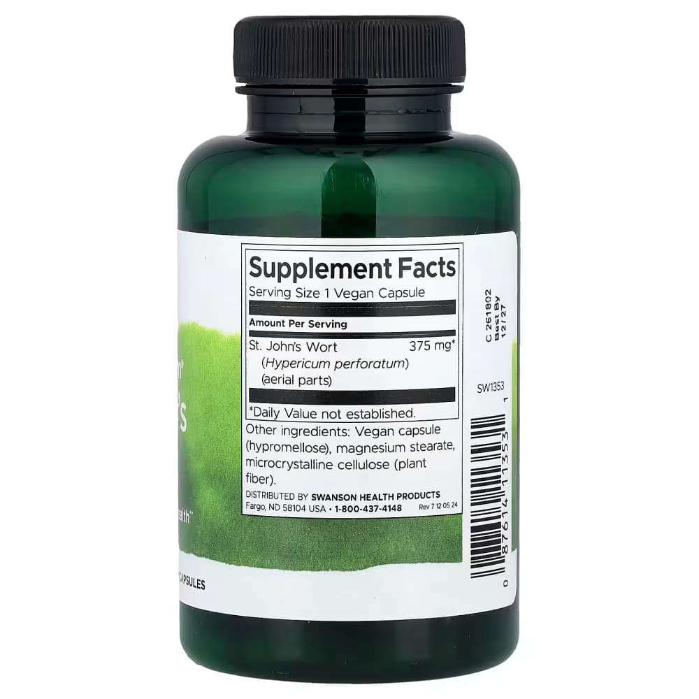 Swanson St. John’s Wort 375mg Vegan Capsules Price In Pakistan
