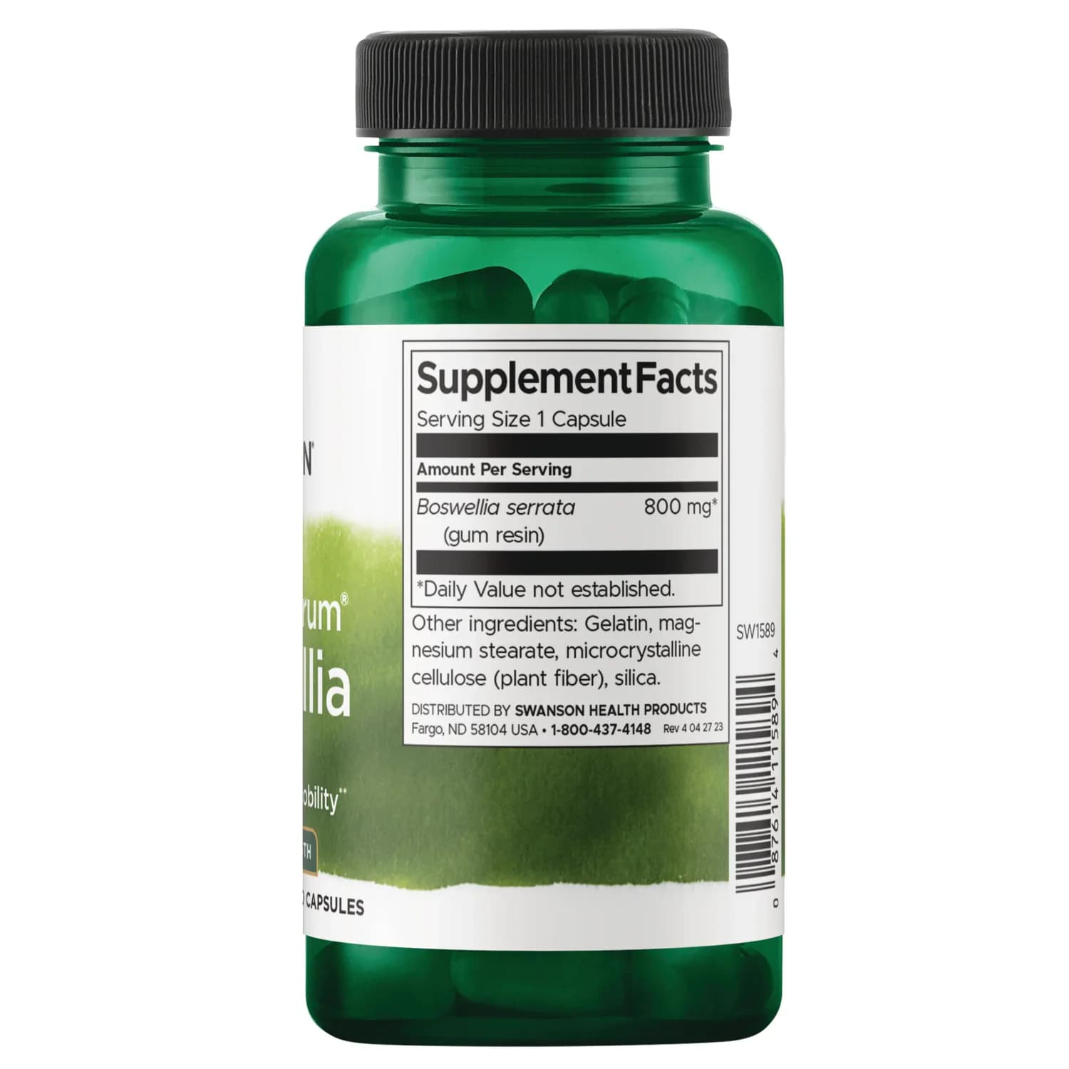 Swanson Vitamins Full Spectrum® Boswellia 800mg 60 Capsules