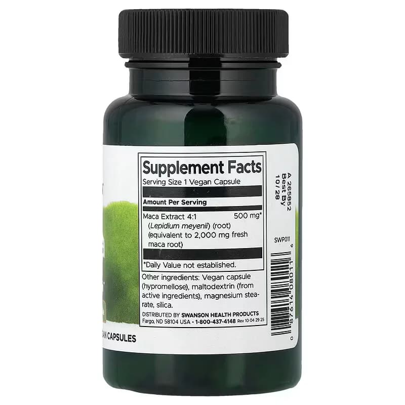Swanson Maca 500mg Vegan Capsules Price in Pakistan | Herbal Mart