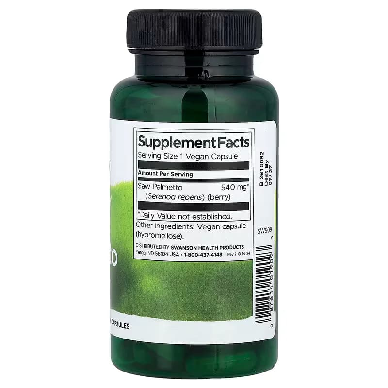 Swanson Saw Palmetto 540mg Vegan Capsules Price In Pakistan | Herbal Mart