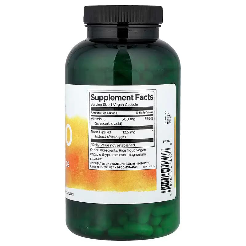 Swanson Vitamin C-500 Vegan Capsules Price In Pakistan | Herbal Mart
