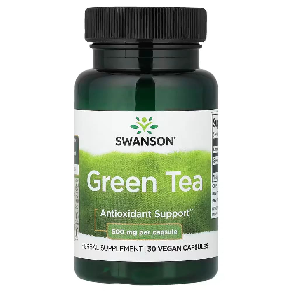 Swanson Vitamins Green Tea 500mg Vegan Capsules