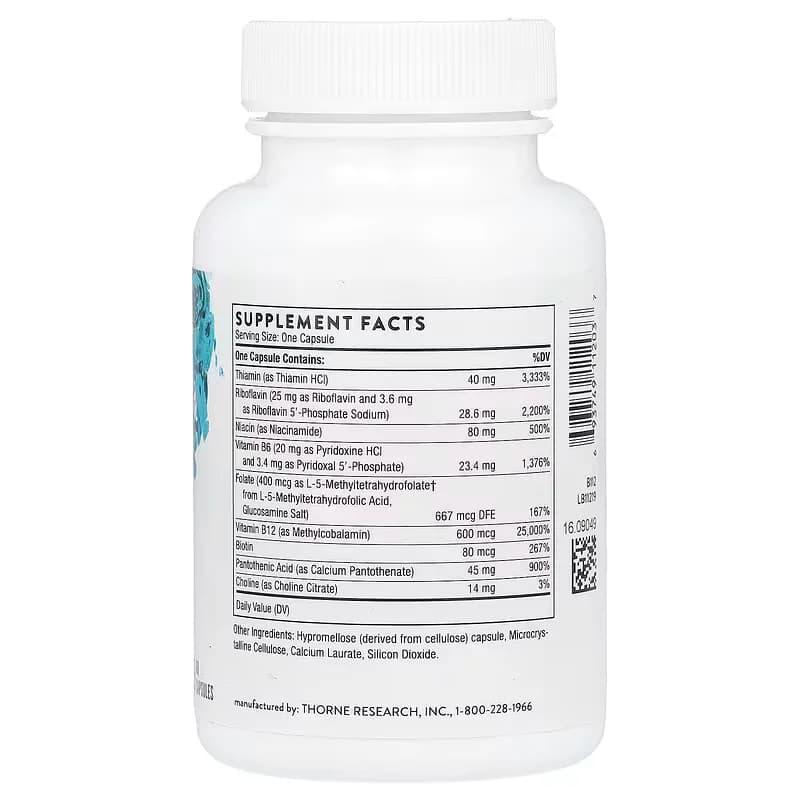 Buy Original Thorne B-Complex 60 Capsules Price in Pakistan