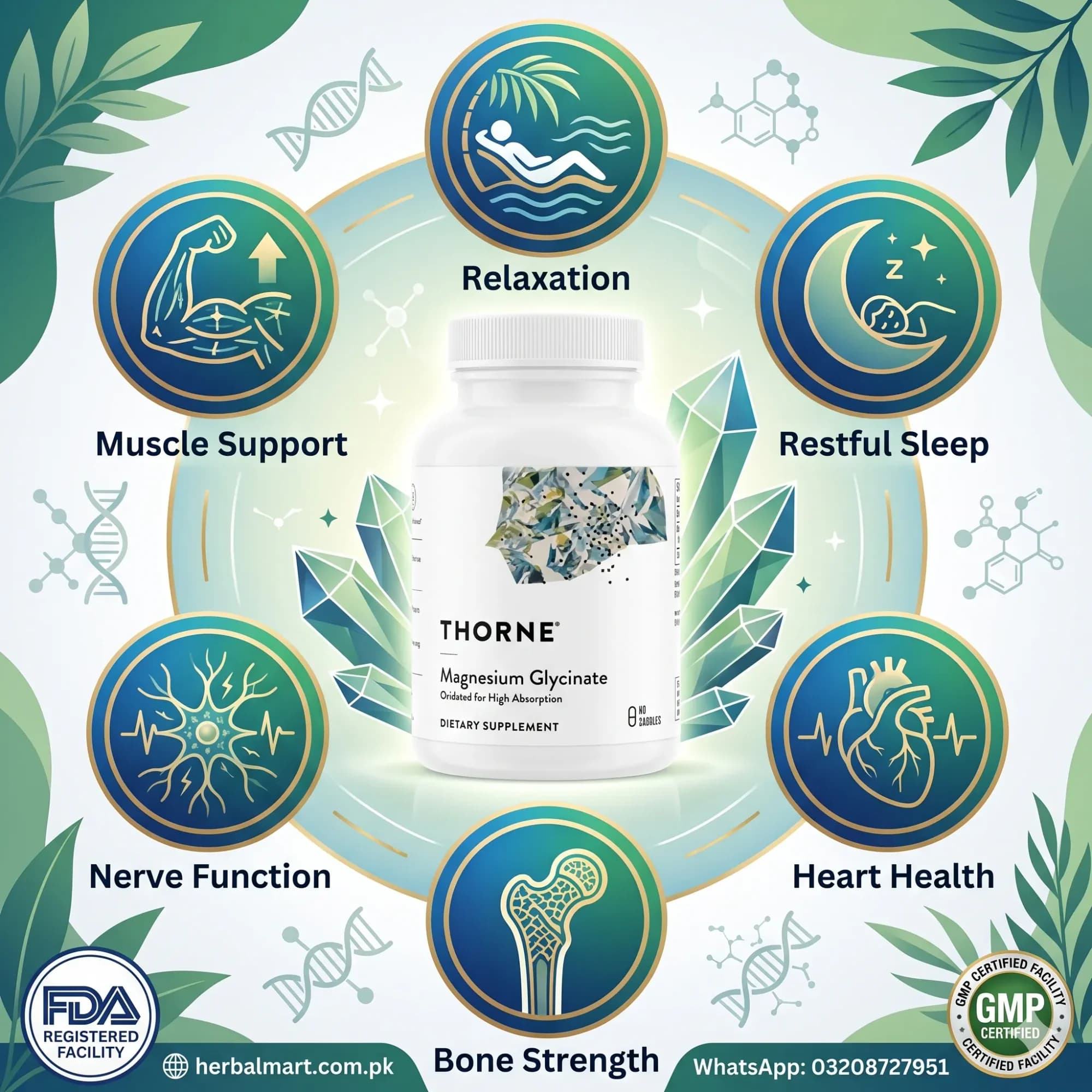 Thorne Magnesium Glycinate 120mg Price in Pakistan