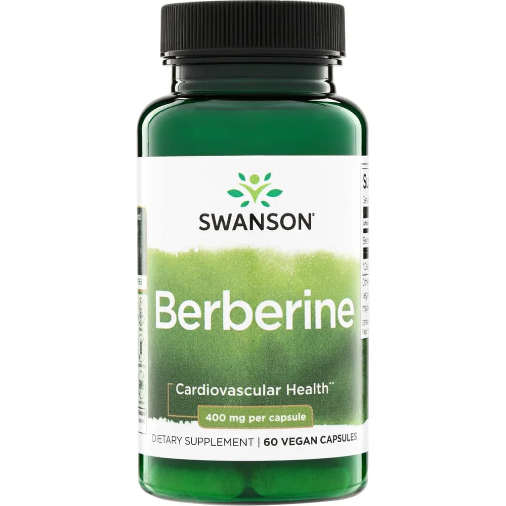 Swanson Vitamins Berberine 400mg 60 Vegan Capsules