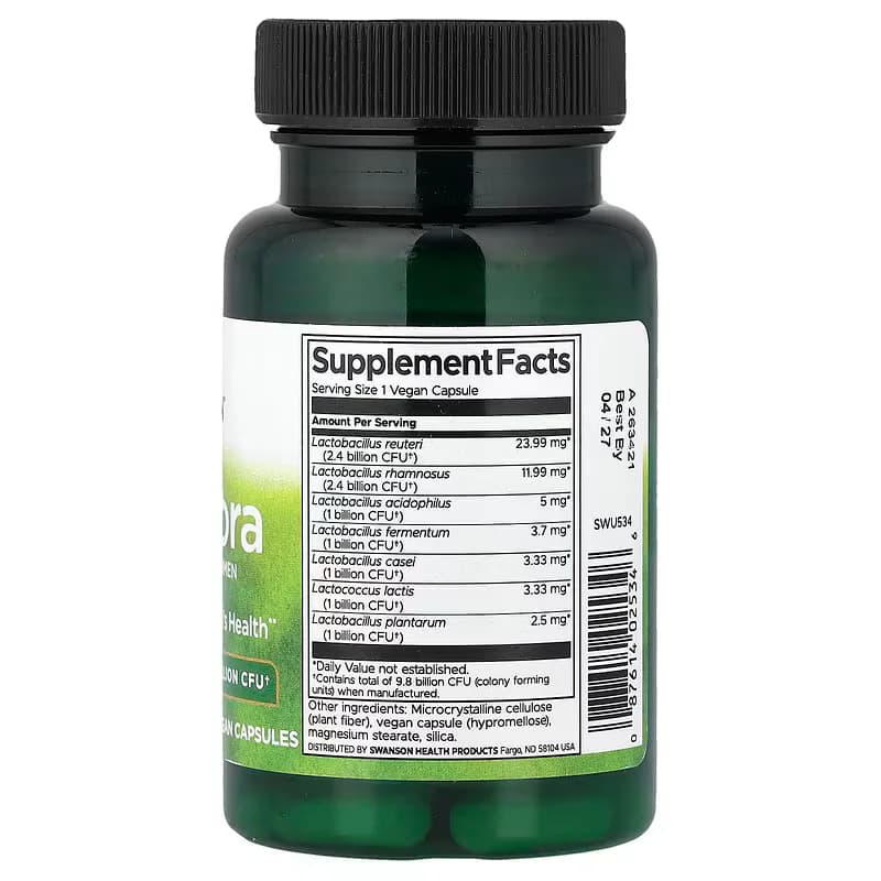 Swanson FemFlora Probiotic for Women delivers 9.8 billion Capsule in Pakistans