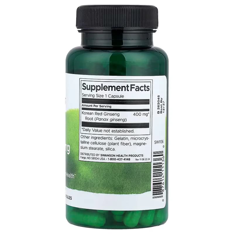 Swanson Korean Red Ginseng 400mg Capsules Price In Pakistan