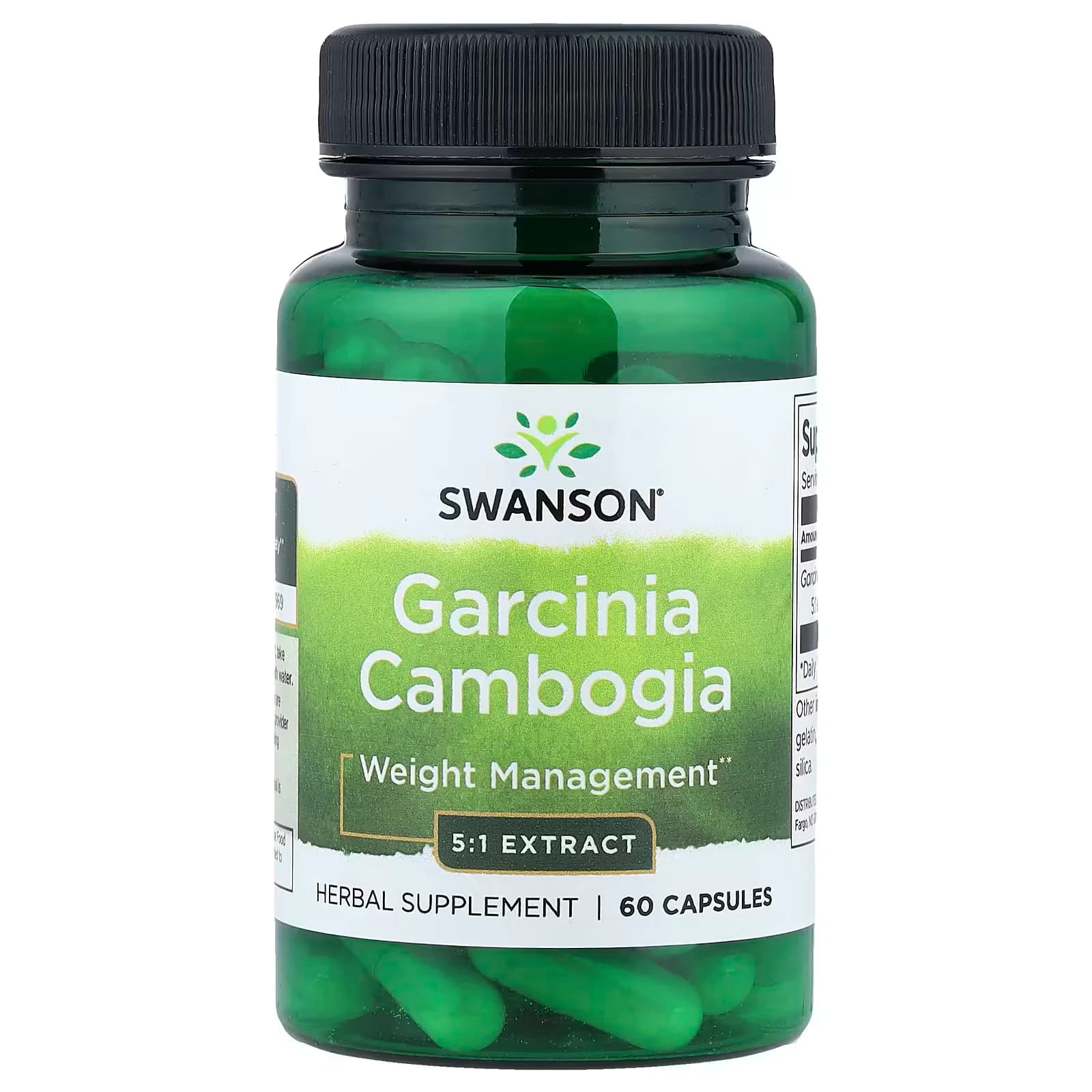 Swanson Vitamins Garcinia Cambogia 5:1 Extract 60 Capsules
