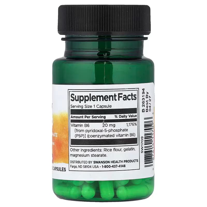 Swanson P-5-P Vitamin B6 20mg Capsules Price In Pakistan