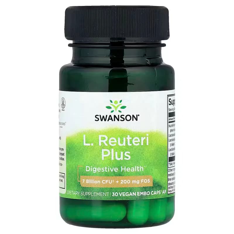 Swanson Vitamins L. Reuteri Plus 30 Vegan EMBO Caps