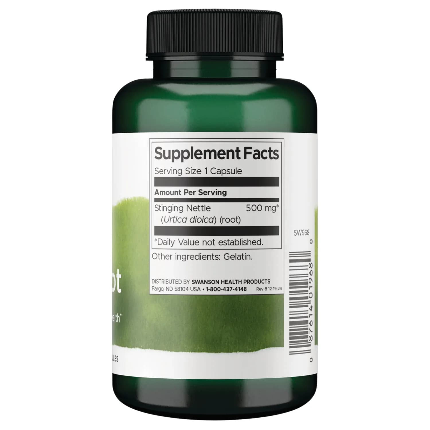 Swanson Vitamins Stinging Nettle Root 500mg 100 Capsules